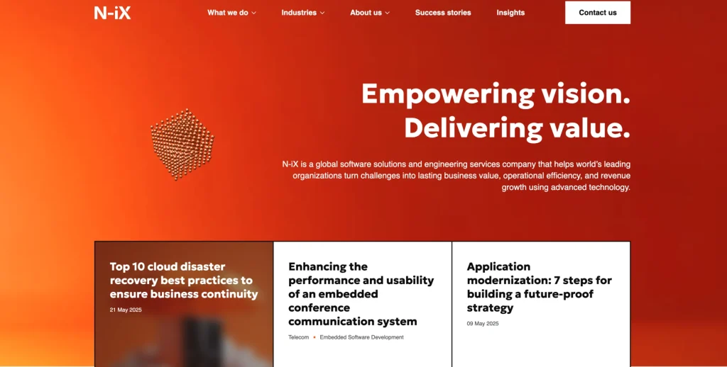 N-iX .NET software development companies