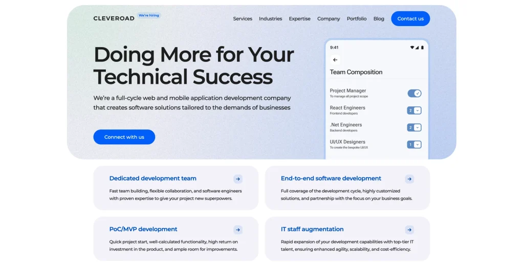 Cleveroad .NET software development companies