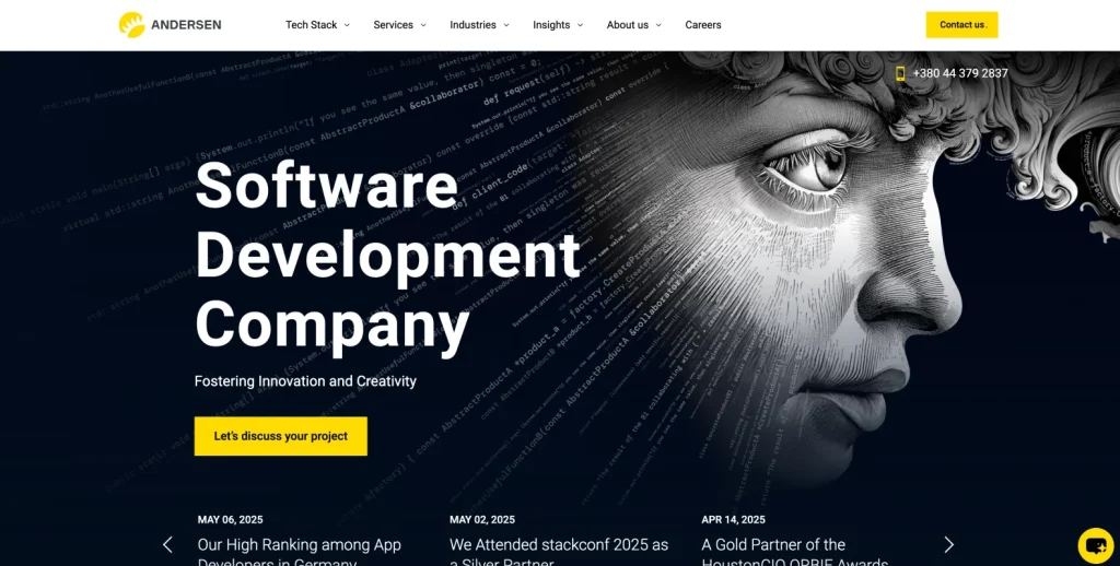 Andersen healthcare software development company