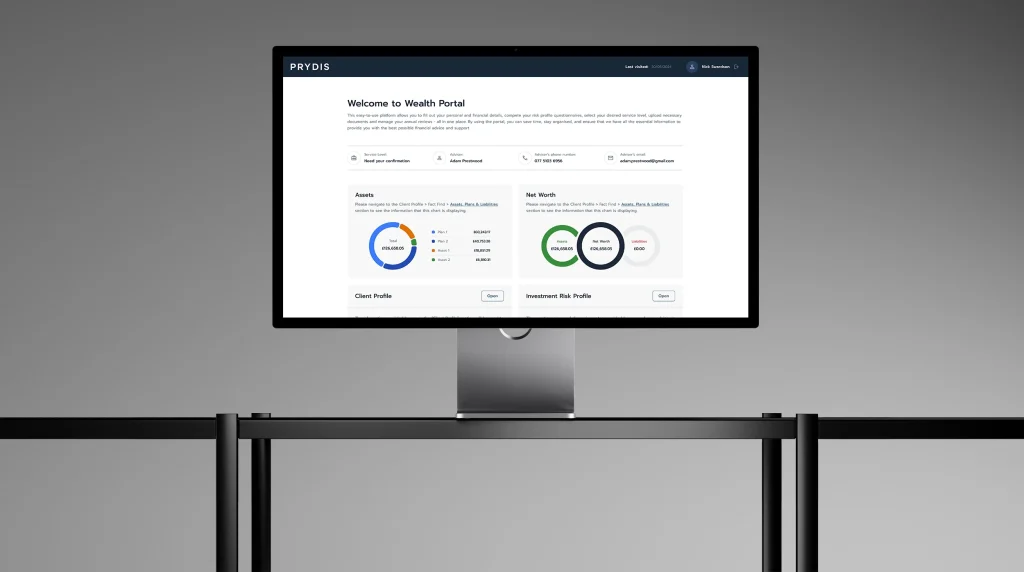Client management system for a UK-based financial advisory company 
