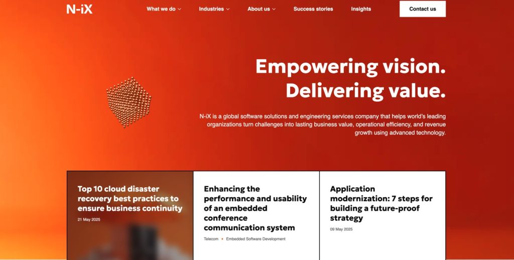 application modernization companies: N-iX 