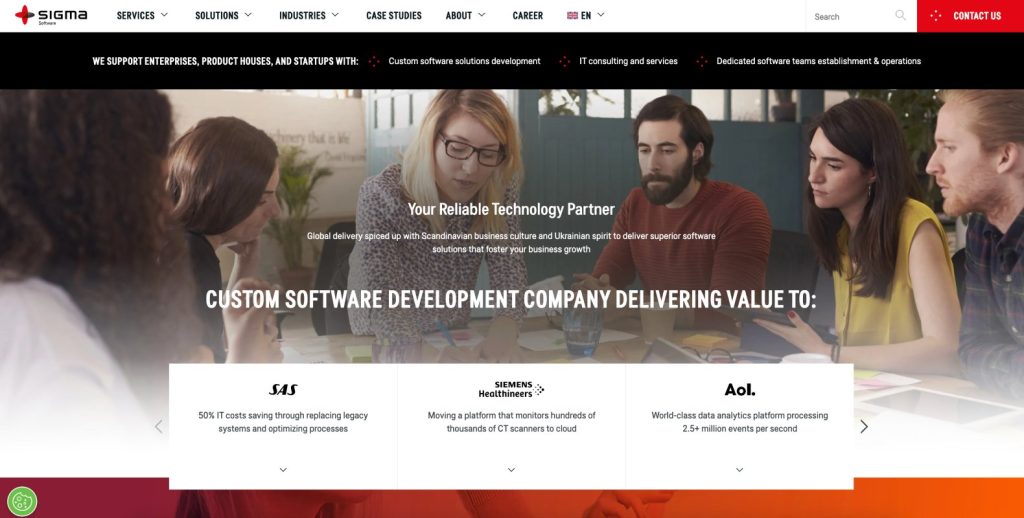 application modernization companies: Sigma Software Group  