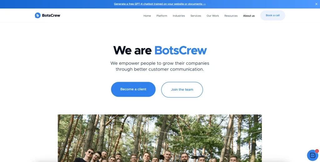 BotsCrew - AI chatbot companies