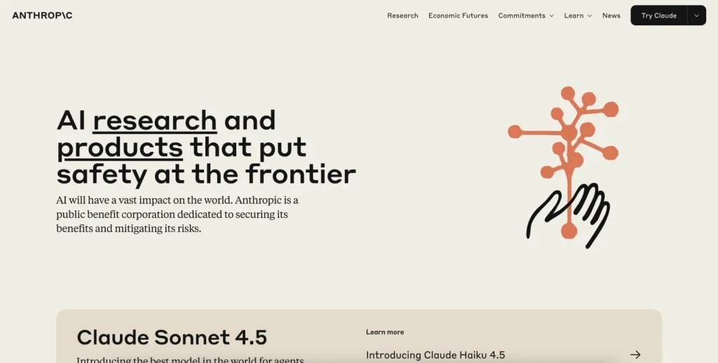 Anthropic: AI development companies