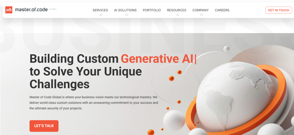 Master of code global - custom software development company