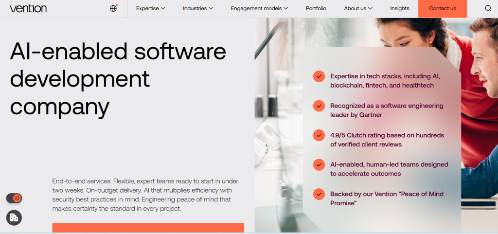 cloud application development companies - Vention