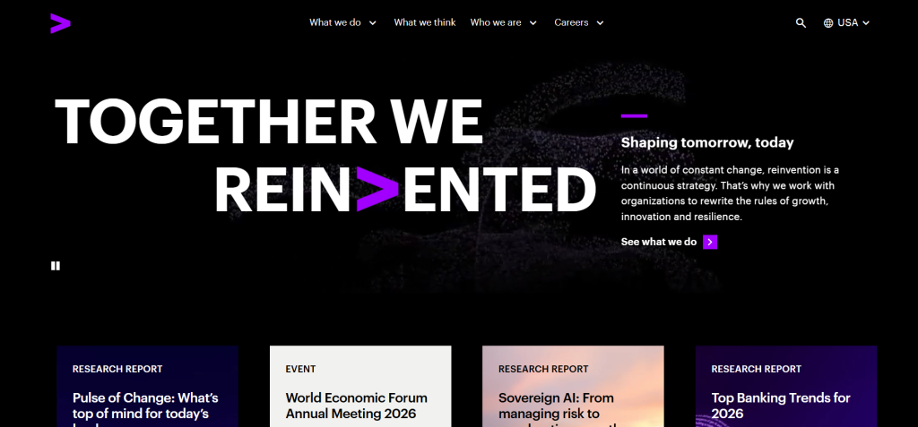 cloud application development companies - accenture