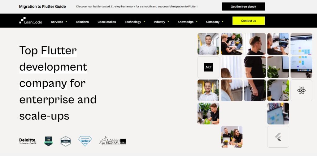 Flutter app development companies - LeanCode