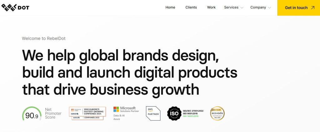 Flutter app development companies - RebelDot