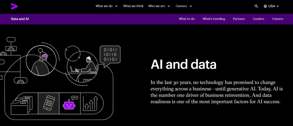 generative AI development company - Accenture AI