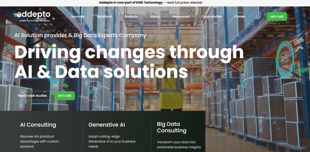 generative AI development company - Addepto