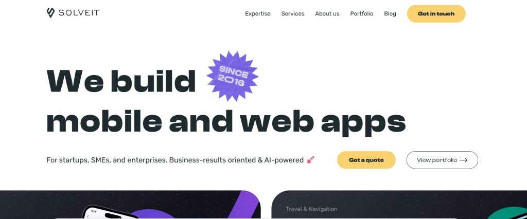 progressive web app development company - SolveIt