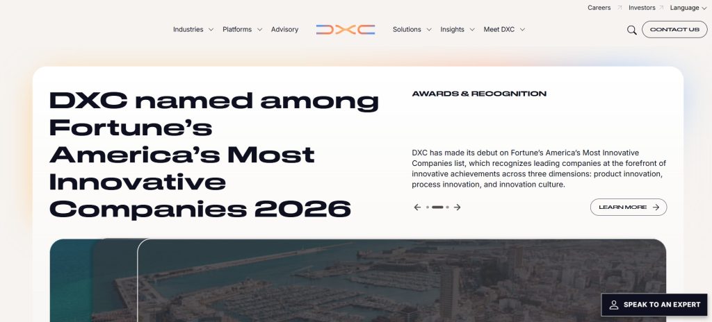 Outsourcing IT companies - DXC Technology