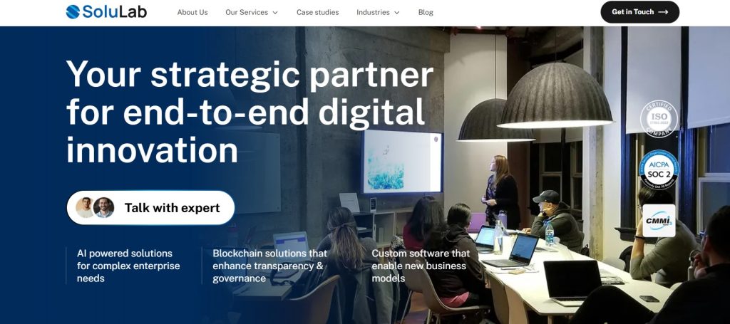 financial software development companies - SoluLab