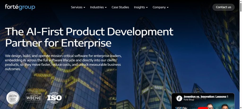 Machine Learning Consulting Services - Forte Group
