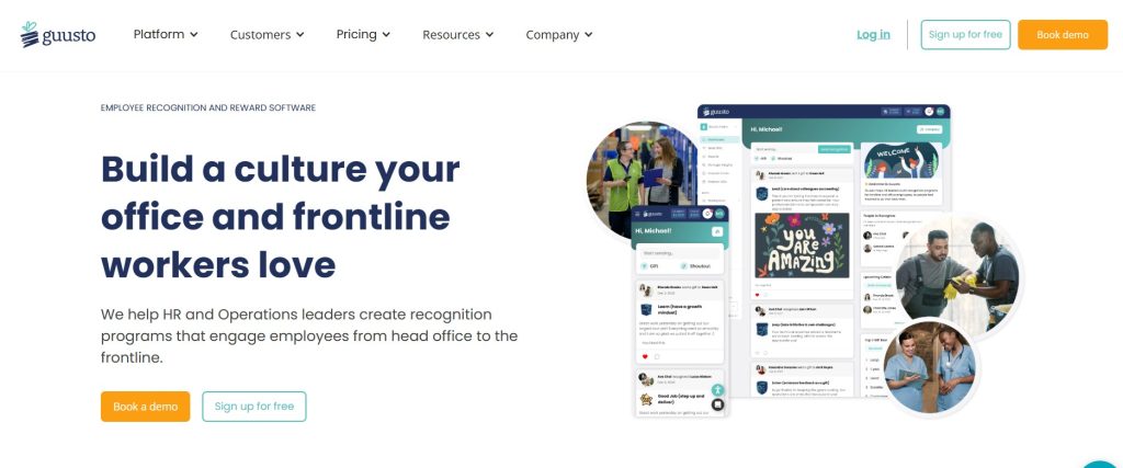 employee recognition software - Guusto  