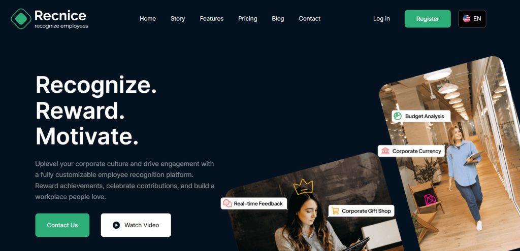 employee recognition software - Recnice  