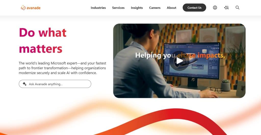 .NET development company - Avanade