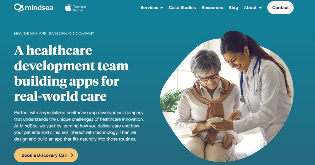 healthcare app development company - MindSea