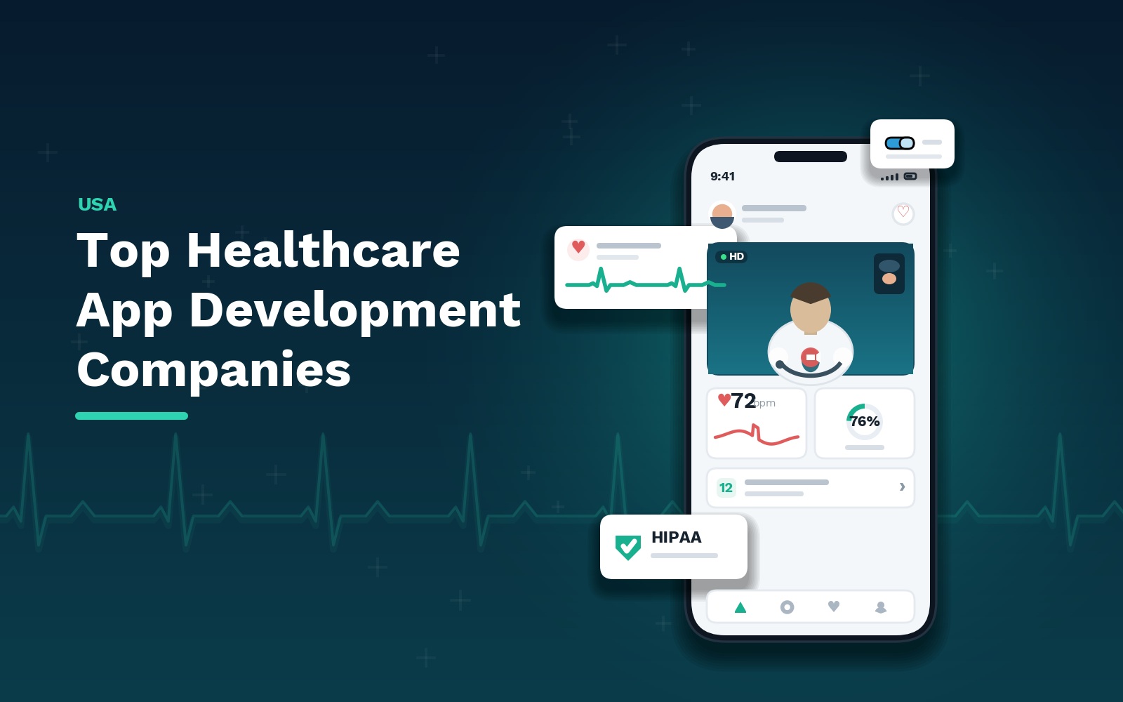 Top healthcare app development companies in the USA