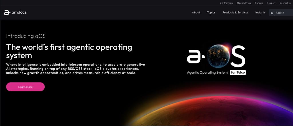 telecom software development companies - amdocs