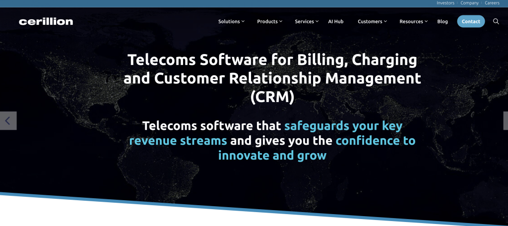 telecom software development companies - Cerillion